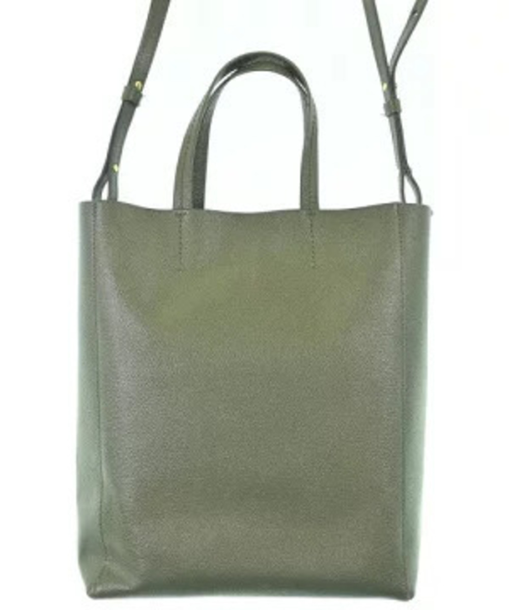 Celine bag calfskin Cabas grained tote leather Vertical Black